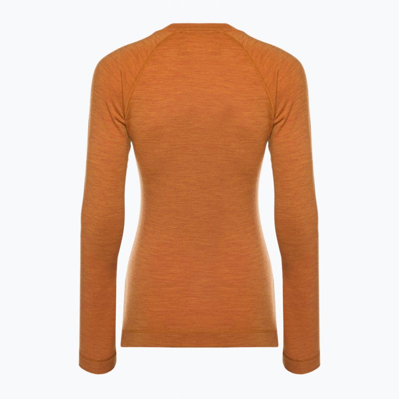 Női termoaktív pulóver Smartwool Merino 250 Baselayer Crew Boxed marmalade heather 4