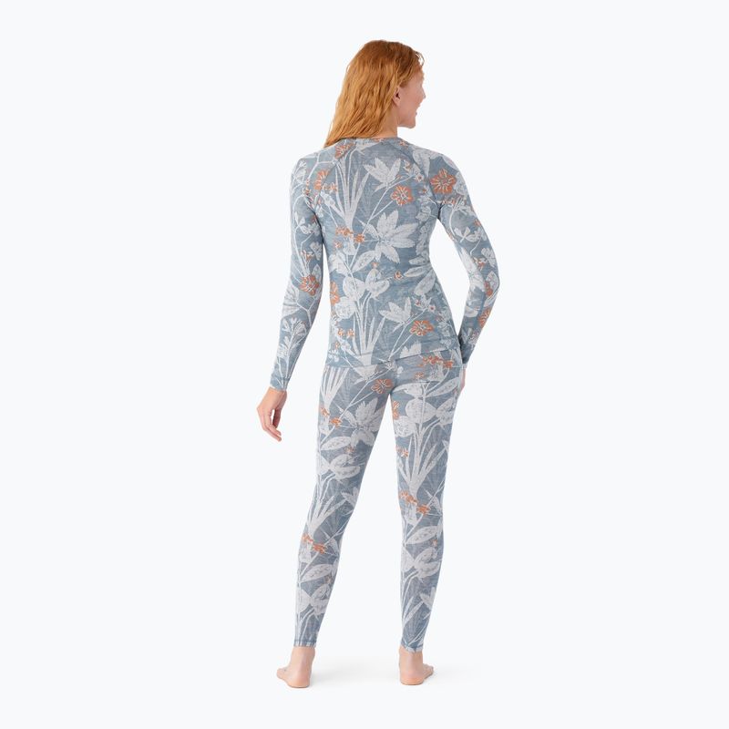 Női termoaktív pulóver Smartwool Merino 250 Baselayer Crew Boxed winter sky floral 2