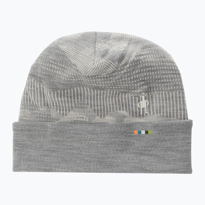 Smartwool Merino Reversible Cuffed világosszürke hegyi tájkép sapka 5