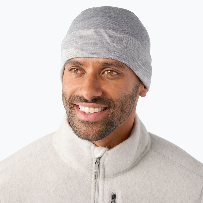 Smartwool Merino Reversible Cuffed világosszürke hegyi tájkép sapka 7