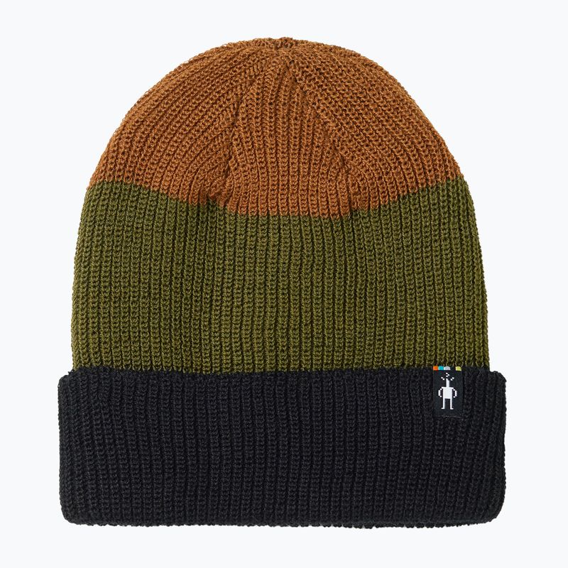 Sapka Smartwool Cantar Colorblock winter moss