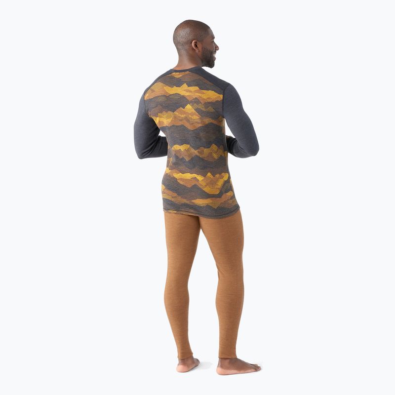 Férfi termoaktív pulóver Smartwool Merino 250 Baselayer Crew Boxed charcoal mtn scape 2