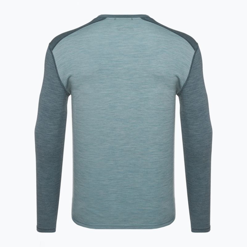 Férfi Smartwool Merino 250 Baselayer Crew dobozos ónkék-ólom termál póló 4