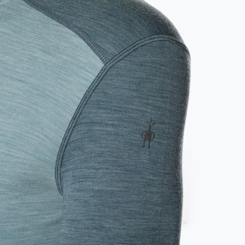 Férfi termoaktív pulóver Smartwool Merino 250 Baselayer Crew Boxed pewter blue-lead 5