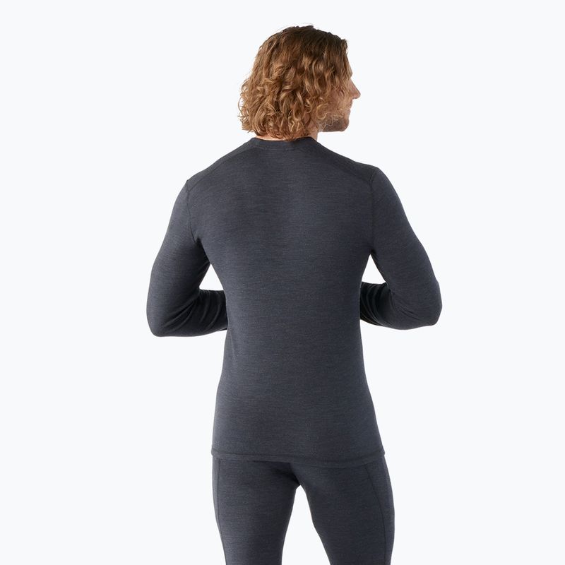 Férfi termoaktív pulóver Smartwool Thermal Merino Baselayer Colorblock Crew Boxed charcoal 2