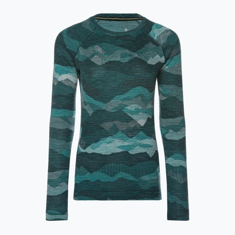 Női termoaktív pulóver Smartwool Merino 250 Baselayer Crew Boxed twilight blue mtn scape 3