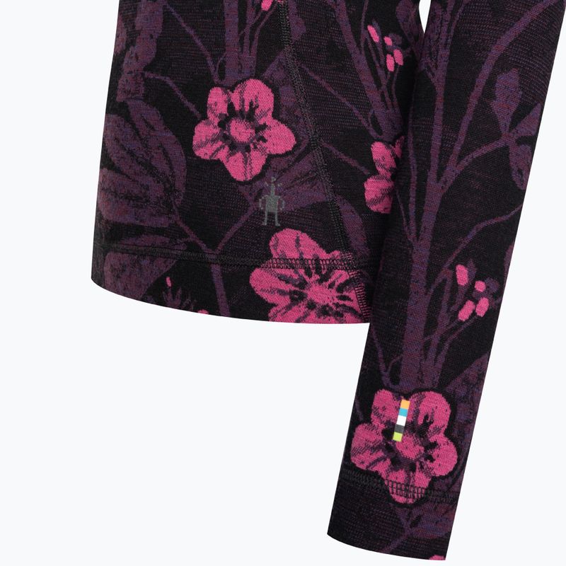 Női termoaktív felső Smartwool Merino 250 Baselayer Crew Boxed purple iris floral 6