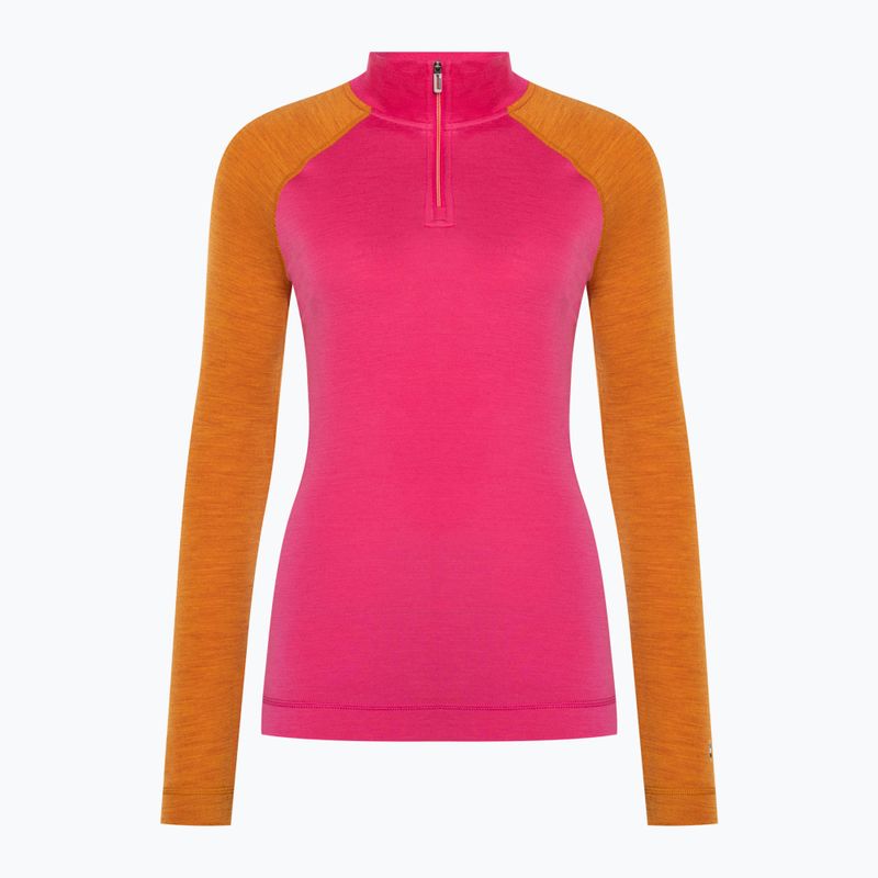 Női thermo hosszú ujjú Smartwool Classic Thermal Merino Baselayer 1/4 Zip Boxed power pink 3