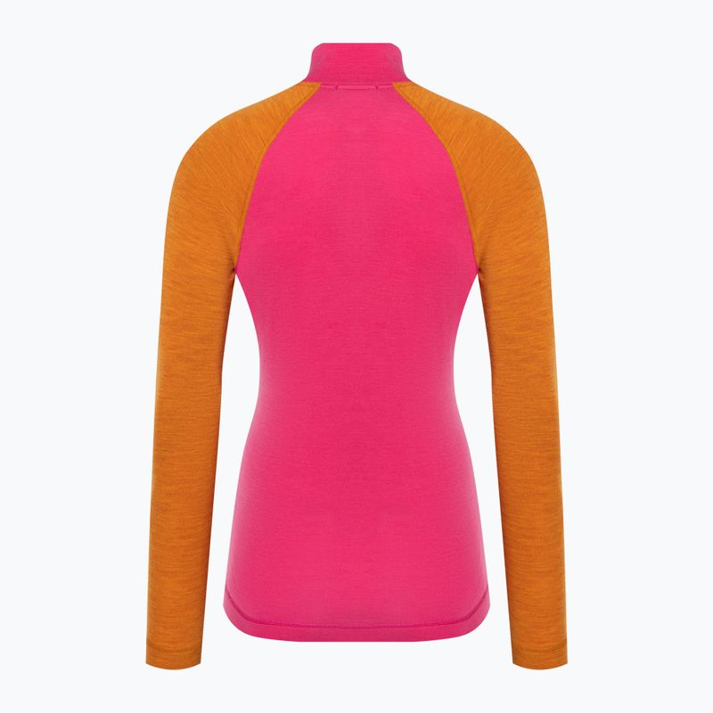 Női thermo hosszú ujjú Smartwool Classic Thermal Merino Baselayer 1/4 Zip Boxed power pink 4