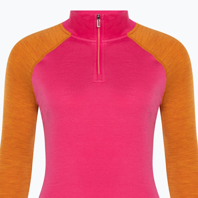 Női thermo hosszú ujjú Smartwool Classic Thermal Merino Baselayer 1/4 Zip Boxed power pink 5