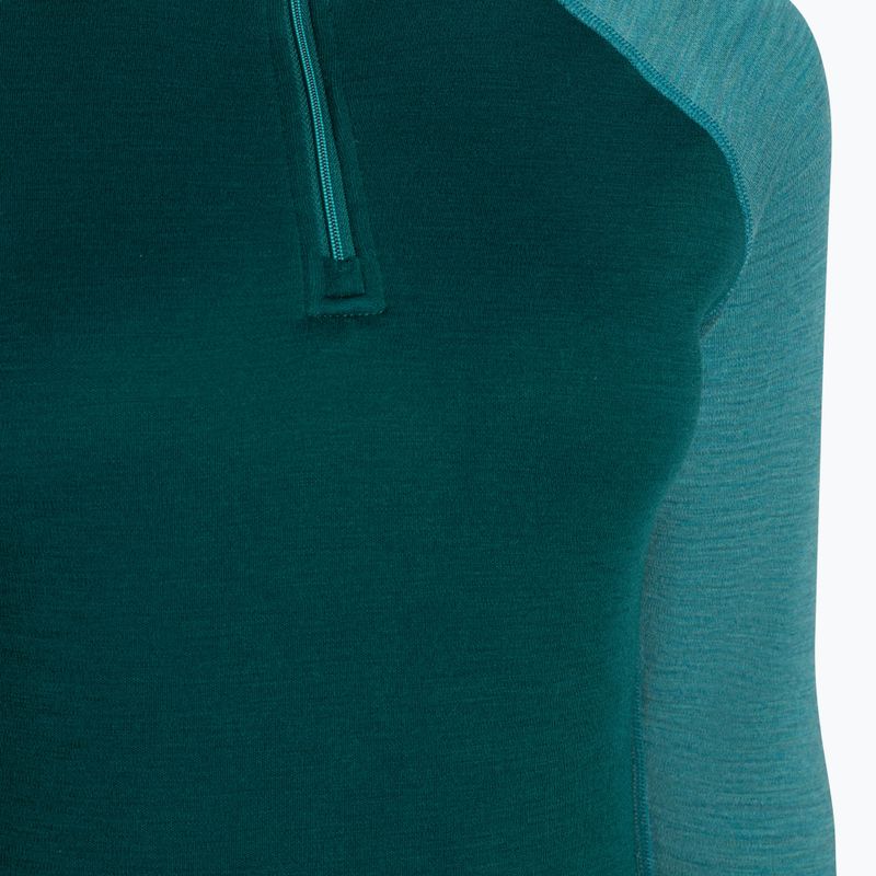 Női termoaktív pulóver Smartwool Classic Thermal Merino Baselayer 1/4 Zip Boxed emerald 5