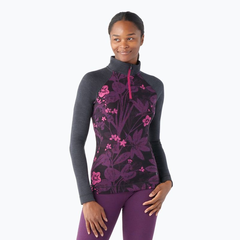 Női thermo hosszú ujjú Smartwool Classic Thermal Merino Baselayer 1/4 Zip Boxed purple iris