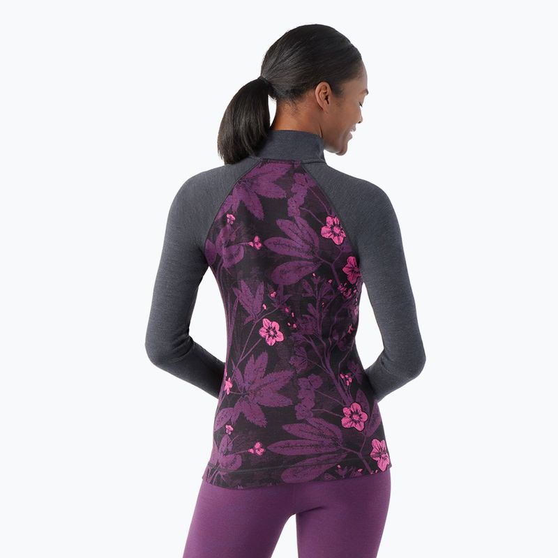 Női termoaktív pulóver Smartwool Classic Thermal Merino Baselayer 1/4 Zip Boxed purple iris 2