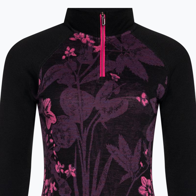 Női termoaktív pulóver Smartwool Classic Thermal Merino Baselayer 1/4 Zip Boxed purple iris 5