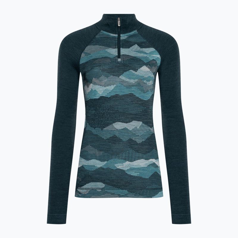 Női termoaktív pulóver Smartwool Classic Thermal Merino Baselayer 1/4 Zip Boxed twilight 3
