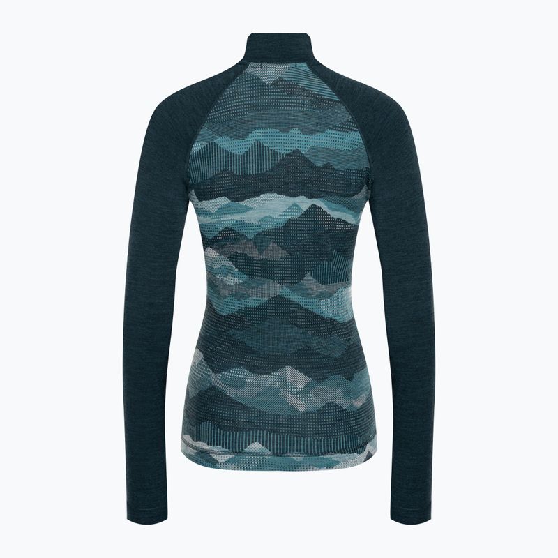 Női termoaktív pulóver Smartwool Classic Thermal Merino Baselayer 1/4 Zip Boxed twilight 4