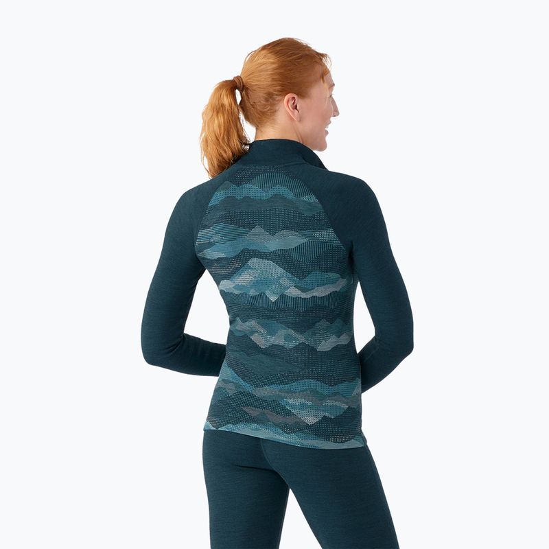 Női termoaktív pulóver Smartwool Classic Thermal Merino Baselayer 1/4 Zip Boxed twilight 2