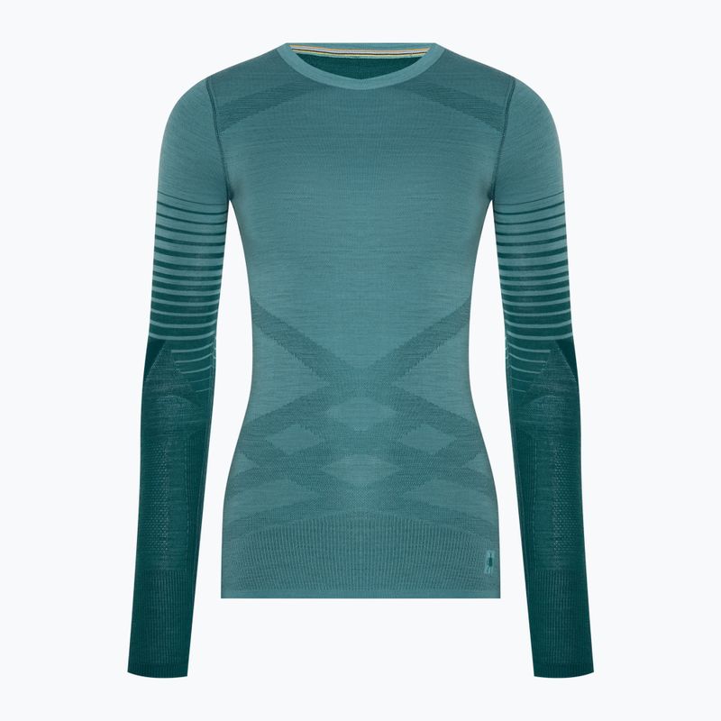 Női termoaktív pulóver Smartwool Intraknit Thermal Merino Baselayer Pattern Crew cascade 3