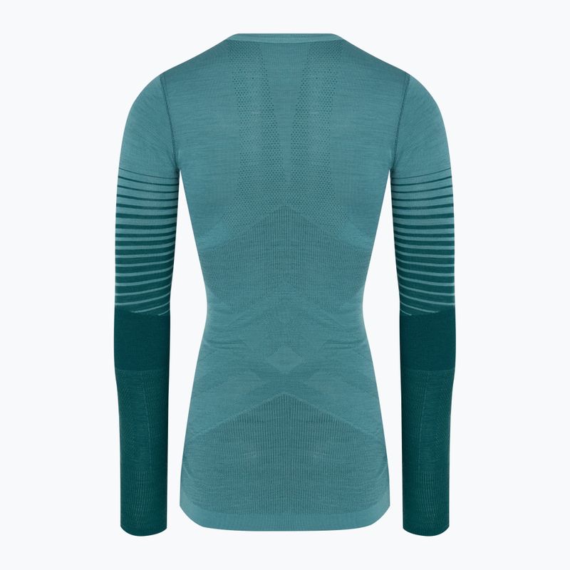 Női termoaktív pulóver Smartwool Intraknit Thermal Merino Baselayer Pattern Crew cascade 4