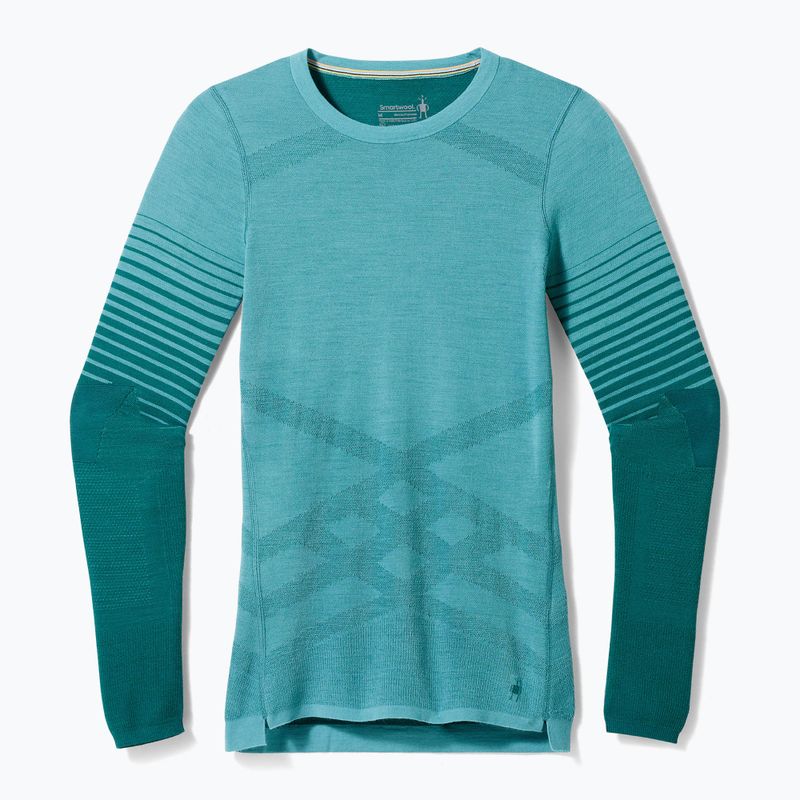 Női termoaktív pulóver Smartwool Intraknit Thermal Merino Baselayer Pattern Crew cascade 7