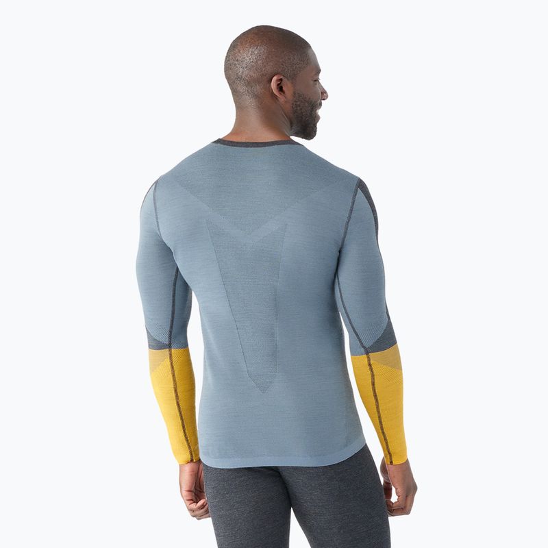 Férfi termoaktív pulóver Smartwool Intraknit Thermal Merino Baselayer Colorblock Crew charcoal 2
