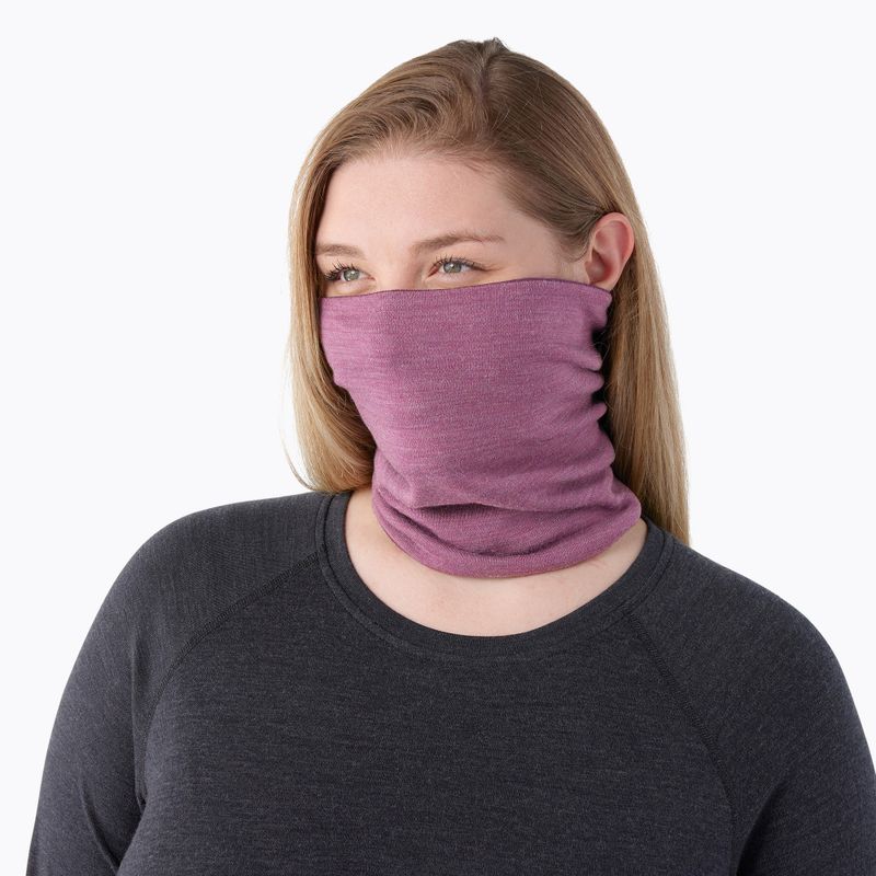 Smartwool Thermal Merino Reversible lila írisz heather csősál 3