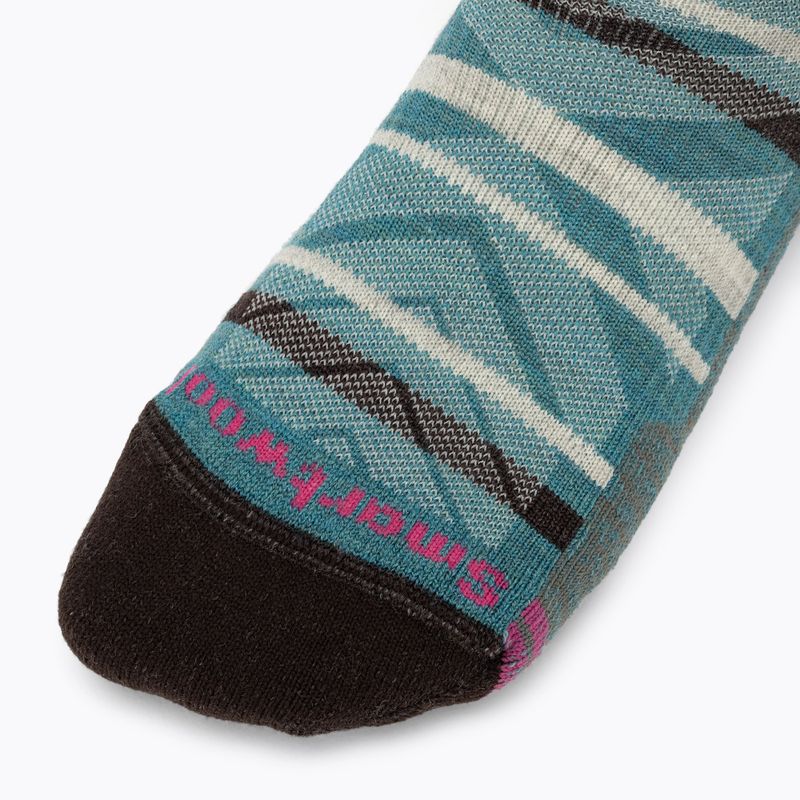 Női trekking zokni Smartwool Hike Light Cushion Under The Stars Crew kaskád zöld 3