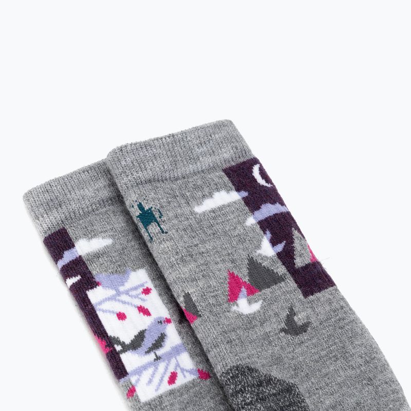 Női túrazokni Smartwool Hike Full Cushion Alpine Perch Crew világosszürke 3