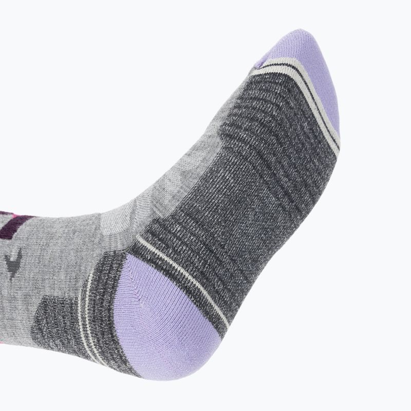 Női túrazokni Smartwool Hike Full Cushion Alpine Perch Crew világosszürke 5