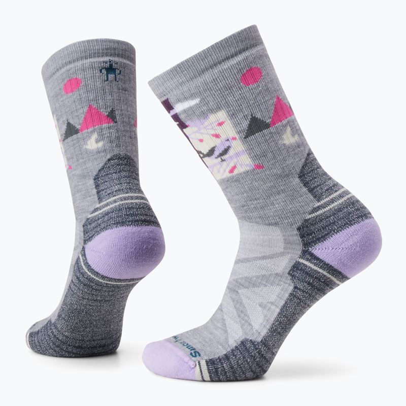 Női túrazokni Smartwool Hike Full Cushion Alpine Perch Crew világosszürke 9