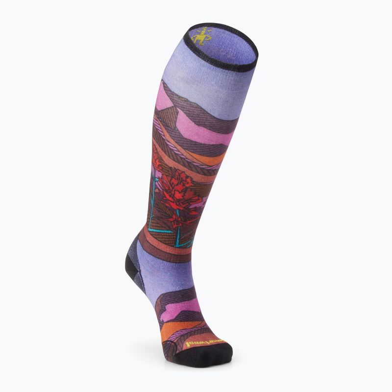 Smartwool női sízokni Ski Zero Cushion Floral Field Print OTC picante pikáns 5
