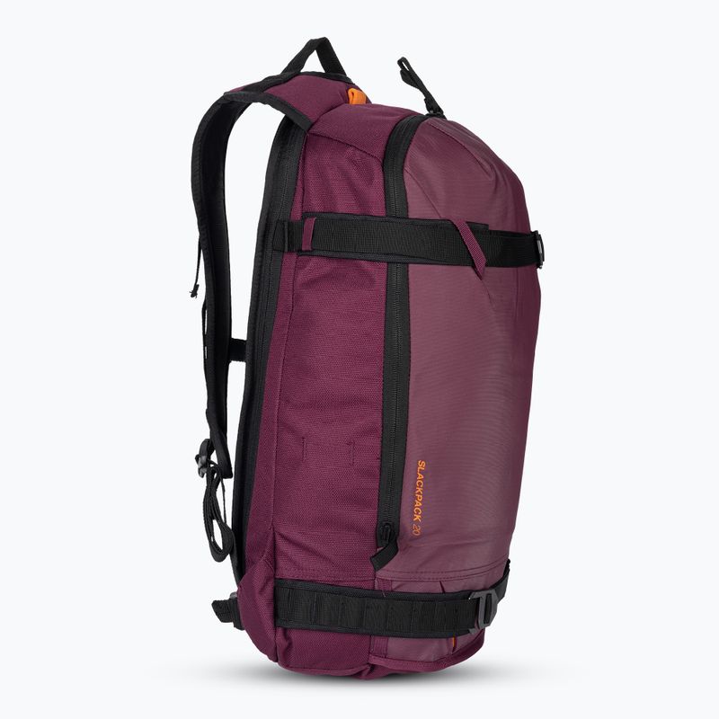 Női snowboard hátizsák The North Face Slackpack 2.0 20 l boysenberry/mandarin 2