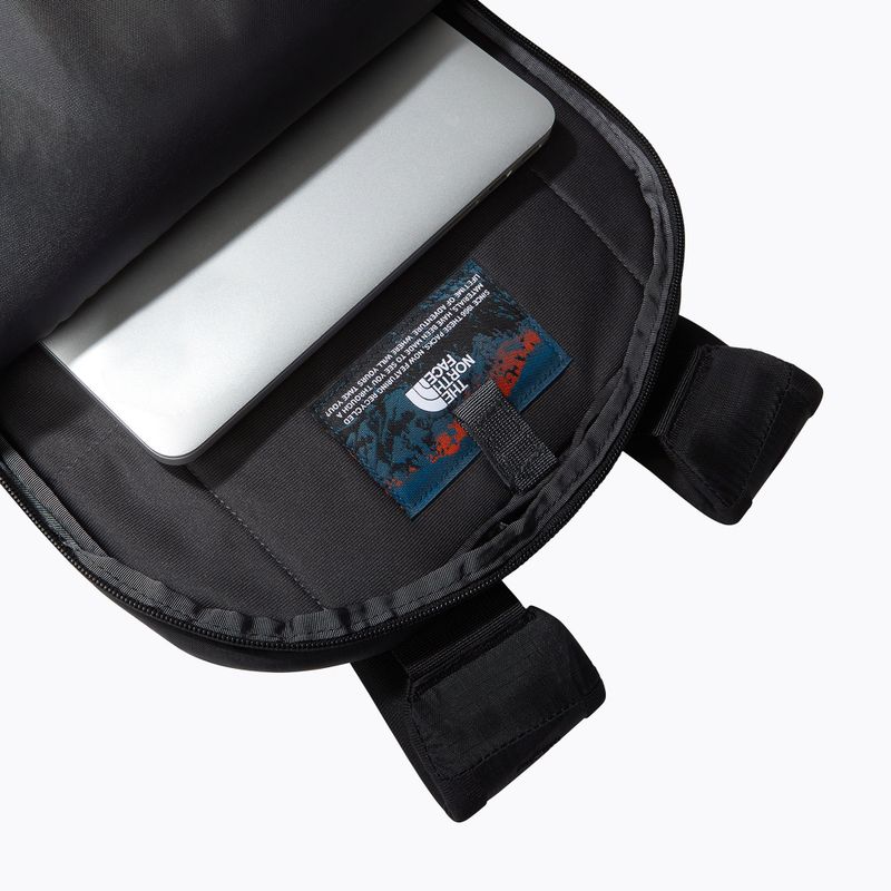 The North Face Borealis 28 l tüzes piros dip dye nagyméretű nyomtatás/fekete túra hátizsák 6