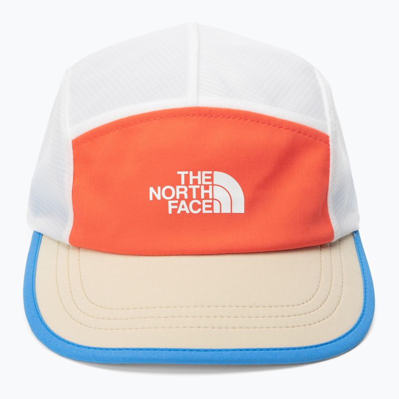 The North Face Run optikai kék/sugárzó narancssárga/fehér futósapka 4