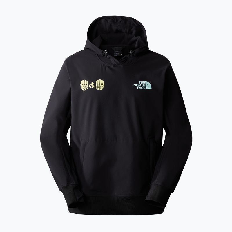 Férfi trekking pulóver The North Face Tekno Logo Hoodie fekete/napsárga sprite 5