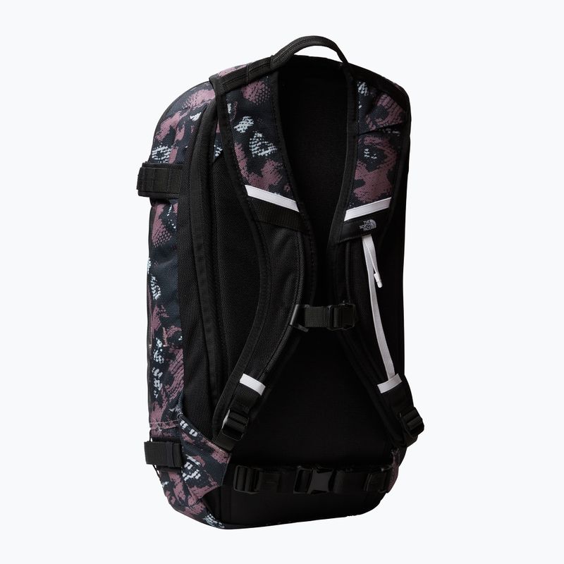Női snowboard hátizsák The North Face Slackpack 2.0 20 l fawn grey snake charmer print/fekete/fekete/fawn grey 2