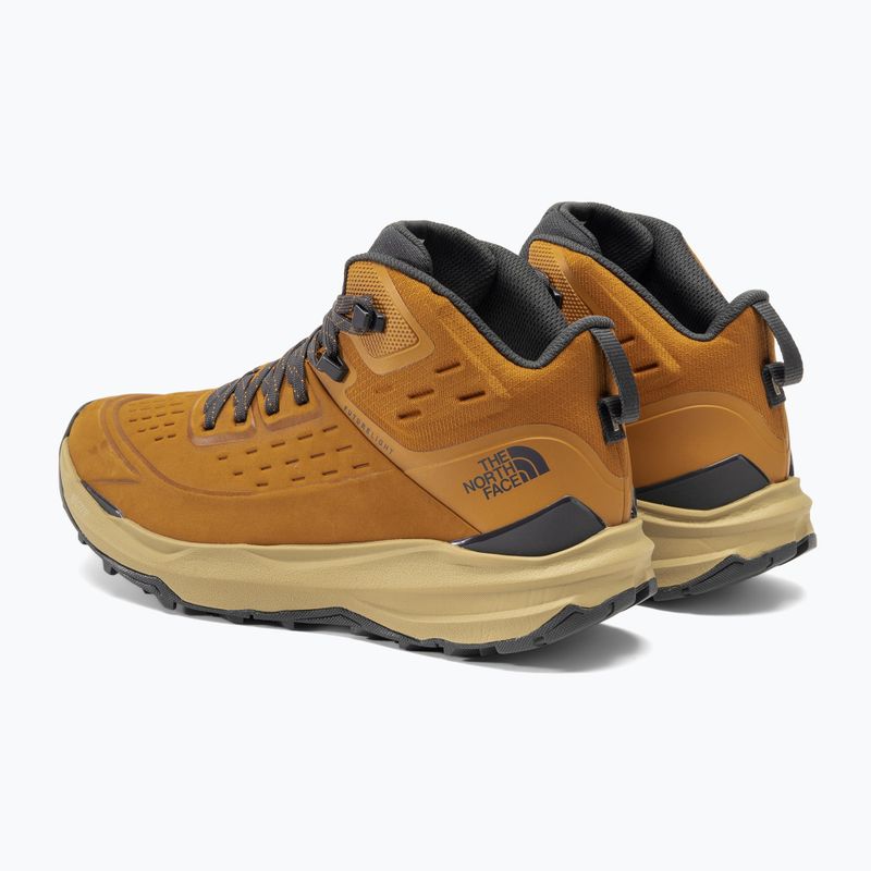 Férfi túrabakancs The North Face Vectiv Exploris 2 Mid Futurelight Lthr citrinsárga/khaki stone 3