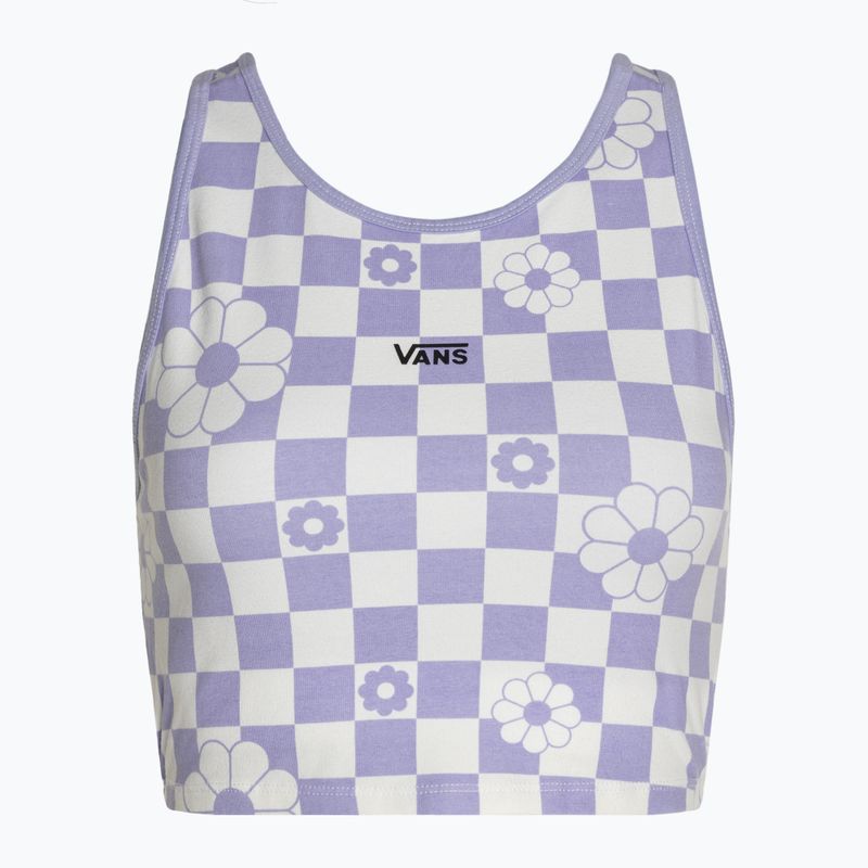 Női top Vans Longline Racerback Bralette Floral checkerboard/sweet lavender