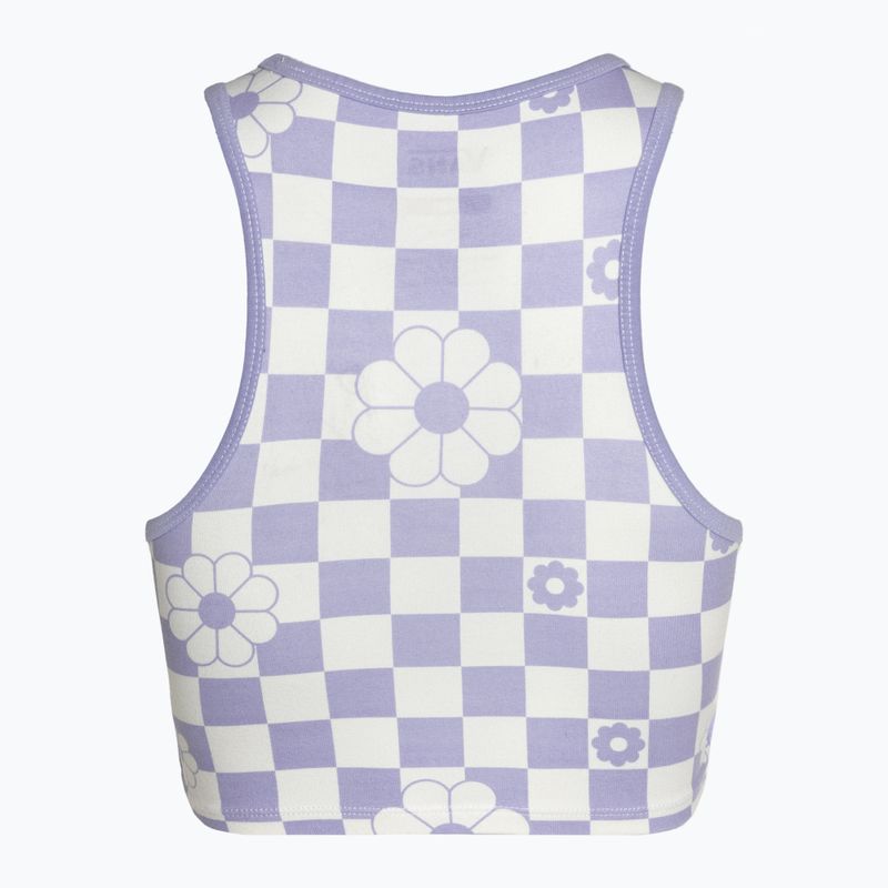 Női top Vans Longline Racerback Bralette Floral checkerboard/sweet lavender 2