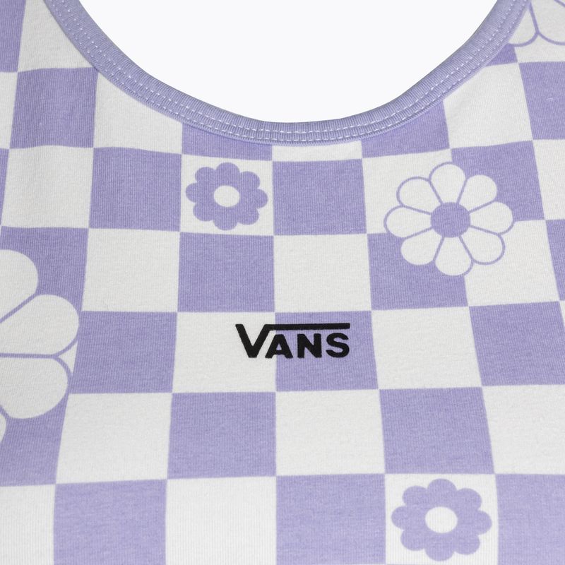 Női top Vans Longline Racerback Bralette Floral checkerboard/sweet lavender 3