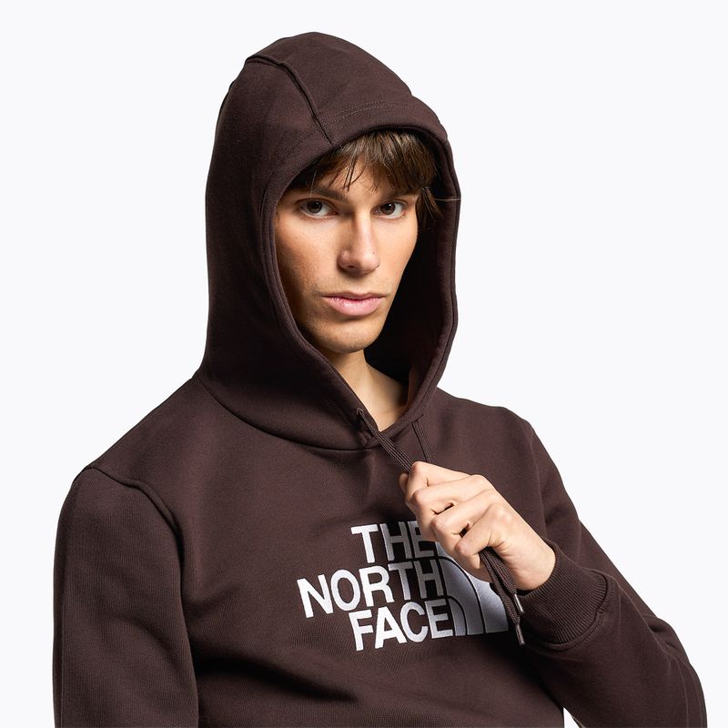 Férfi The North Face Drew Peak pulóveres kapucnis pulóver szénbarna 3