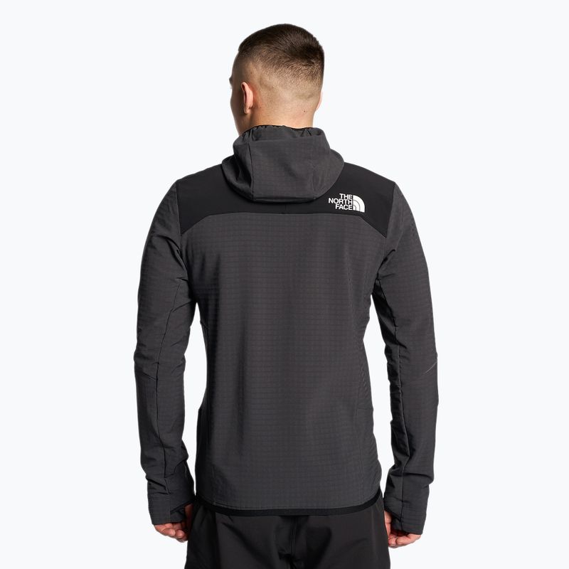 Férfi The North Face Dawn Turn Hybrid Ventrix Midlayer dzseki szürke/fekete/sokkoló narancssárga színben 2