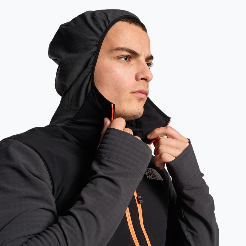 Férfi The North Face Dawn Turn Hybrid Ventrix Midlayer dzseki szürke/fekete/sokkoló narancssárga színben 4