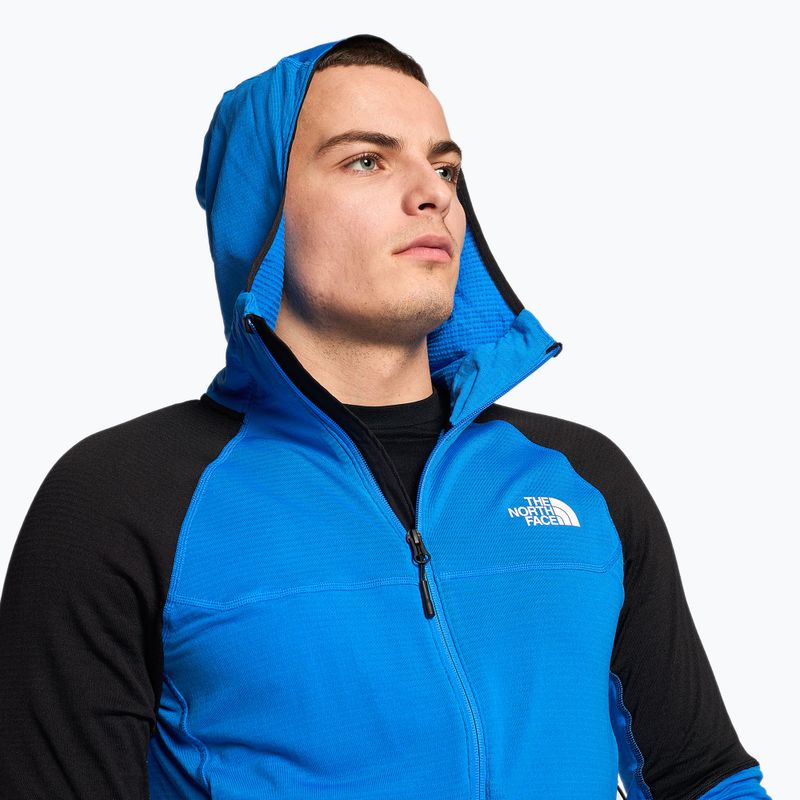 Férfi The North Face Bolt Polartec Fleece kapucnis pulóver optik kék/fekete 4