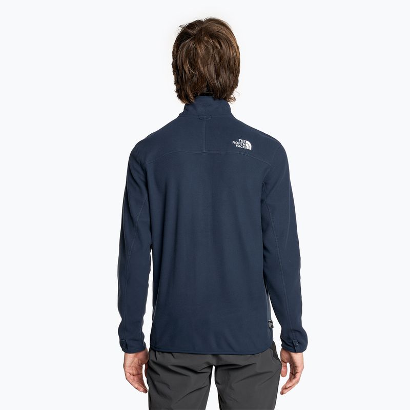 Férfi gyapjú pulóver The North Face 100 Glacier Full Zip csúcstalálkozó navy 2