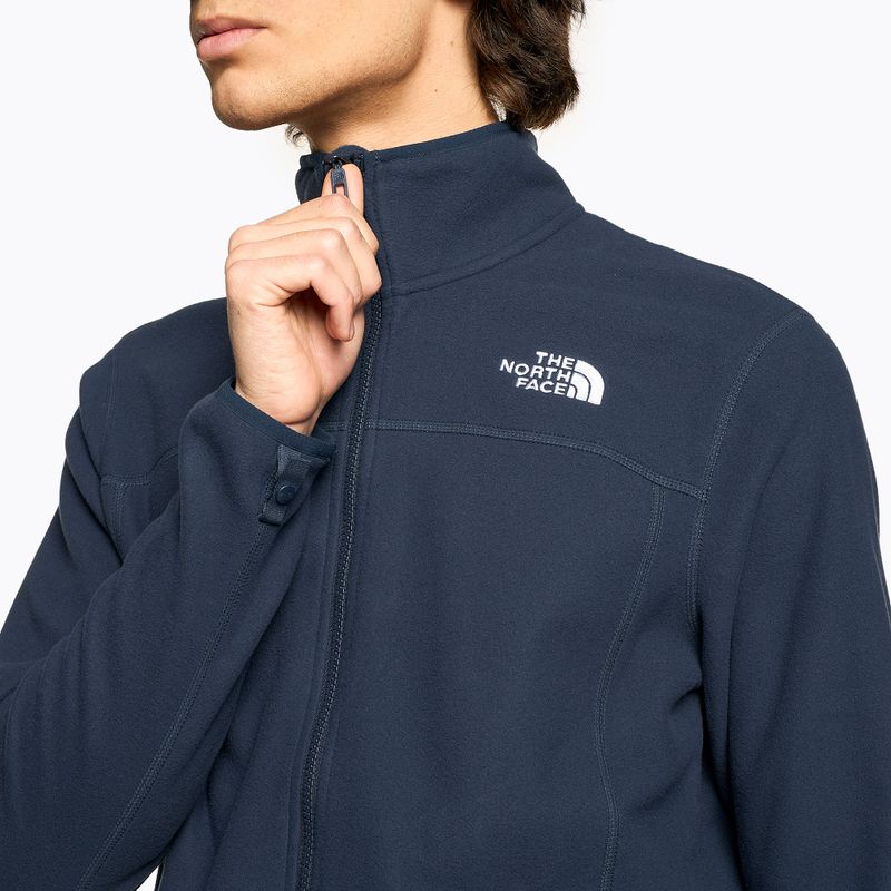 Férfi gyapjú pulóver The North Face 100 Glacier Full Zip csúcstalálkozó navy 4