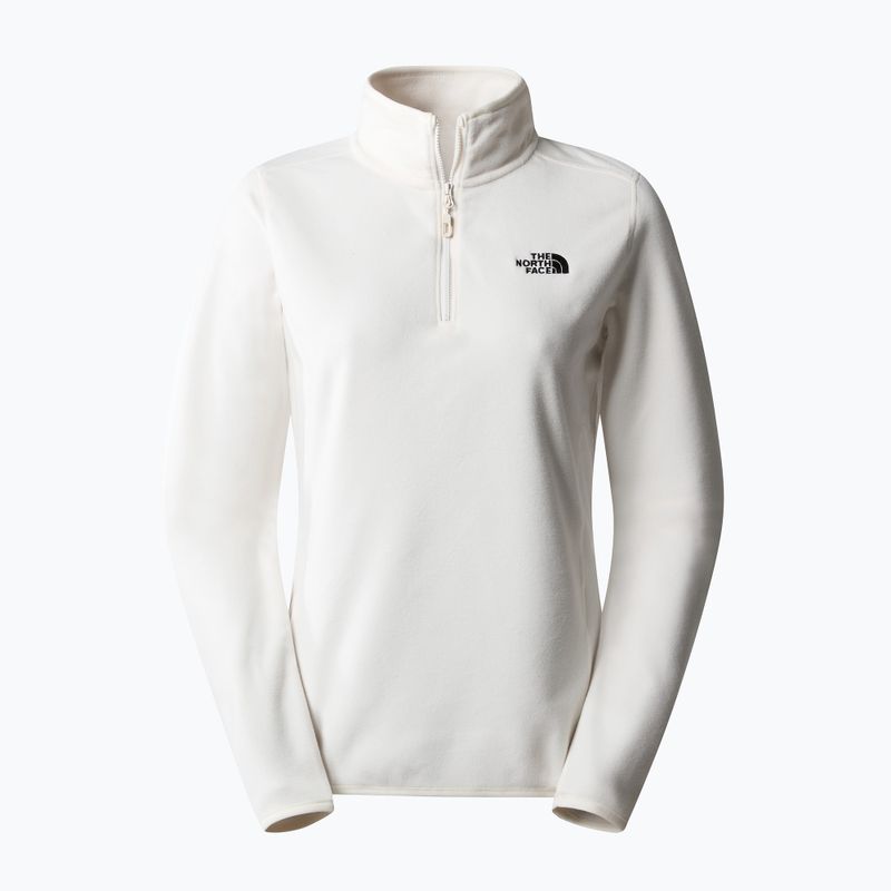 Női gyapjú pulóver The North Face 100 Glacier 1/4 Zip gardenia fehér 4