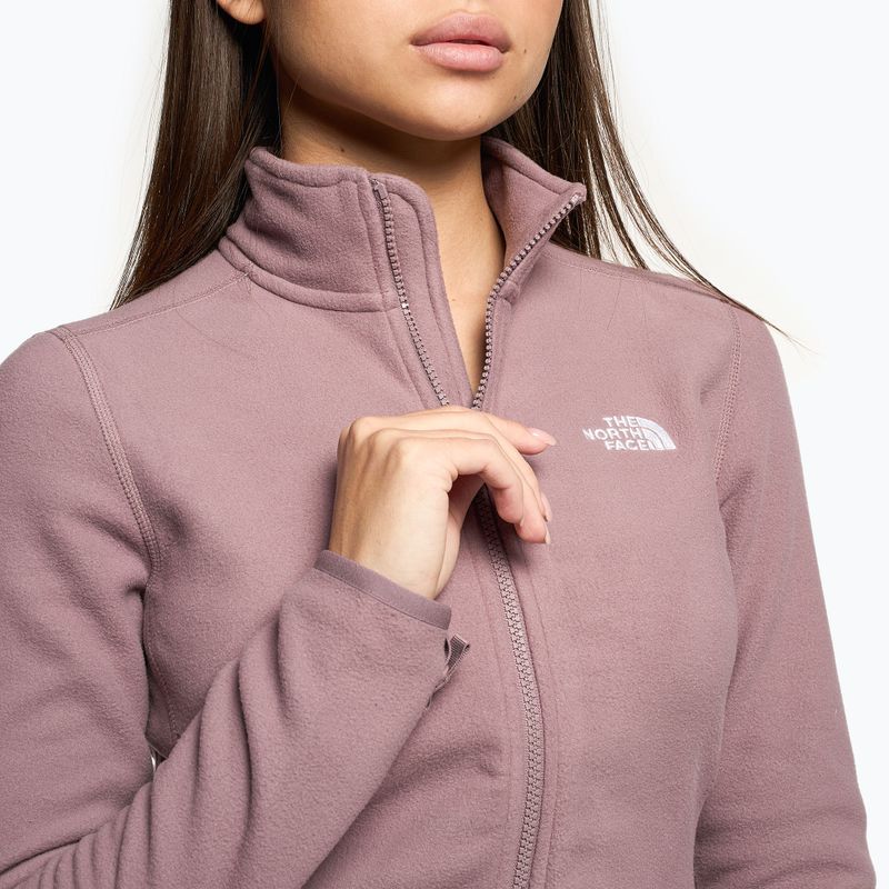 Női gyapjú pulóver The North Face 100 Glacier Fz fawn szürke 4