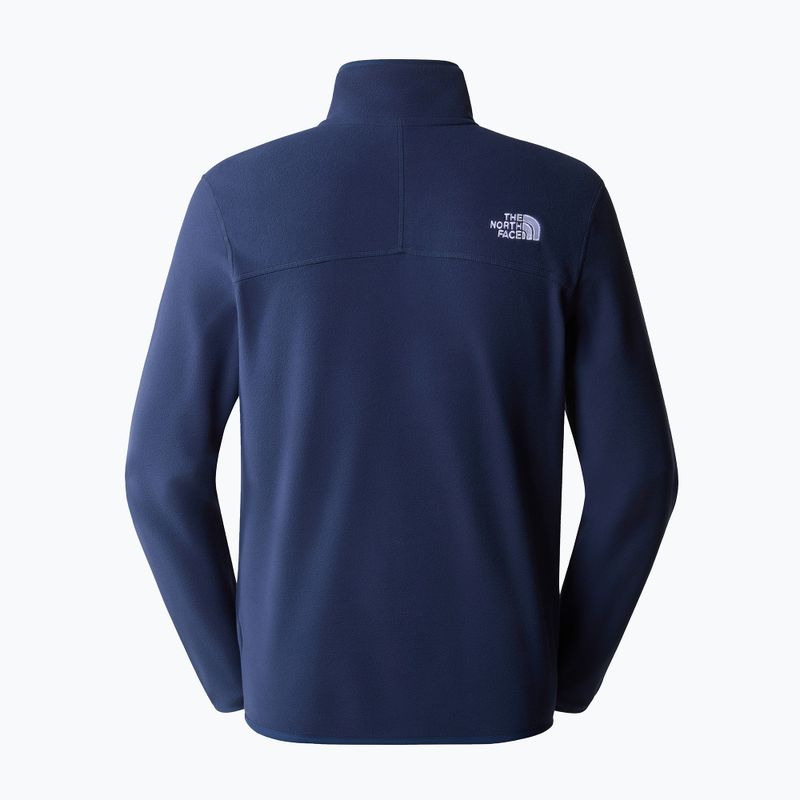 Férfi gyapjú pulóver The North Face 100 Glacier 1/4 Zip csúcs navy 5