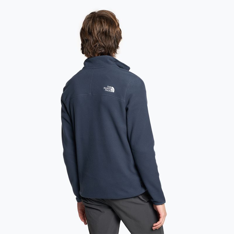 Férfi gyapjú pulóver The North Face 100 Glacier 1/4 Zip csúcs navy 2